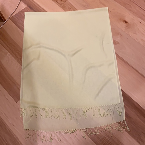 Lemon Yellow Pashmina-Style Scarf - Picture 6 of 11